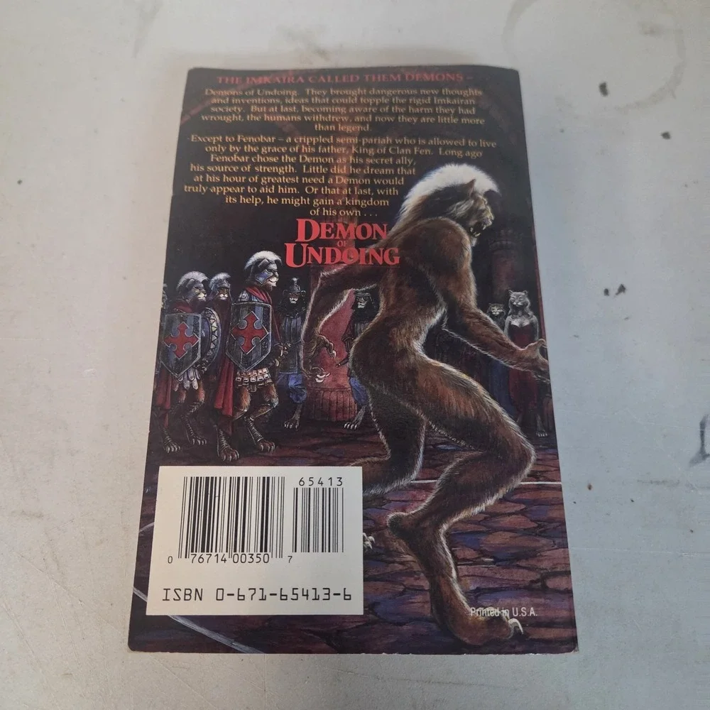Demon of Undoing Andrea I. Alton 1988 PB 1st Edition Baen Books Fantasy Novel